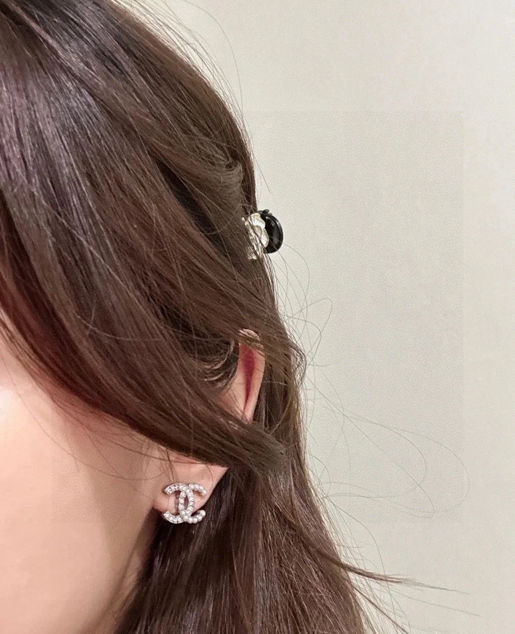 Chanel Gold-Tone CC Stud Earrings - album image 6