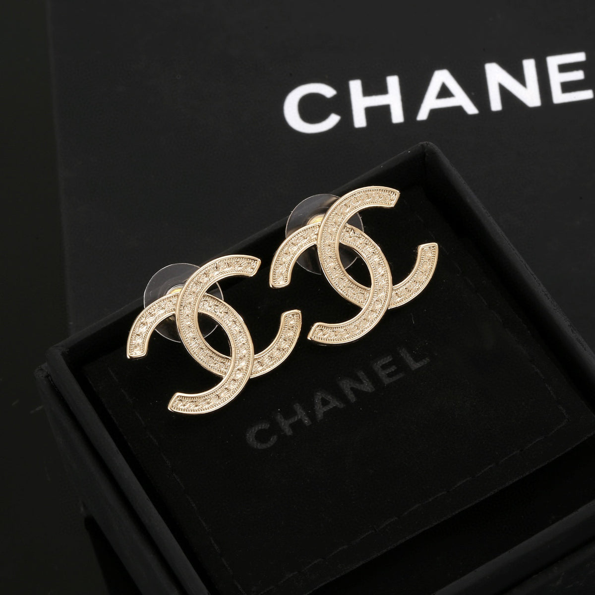 Chanel Gold-Tone Earrings - album image 2