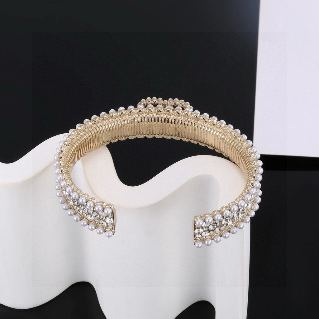 Chanel Pearl Crystal Accent Bangle - album image 3