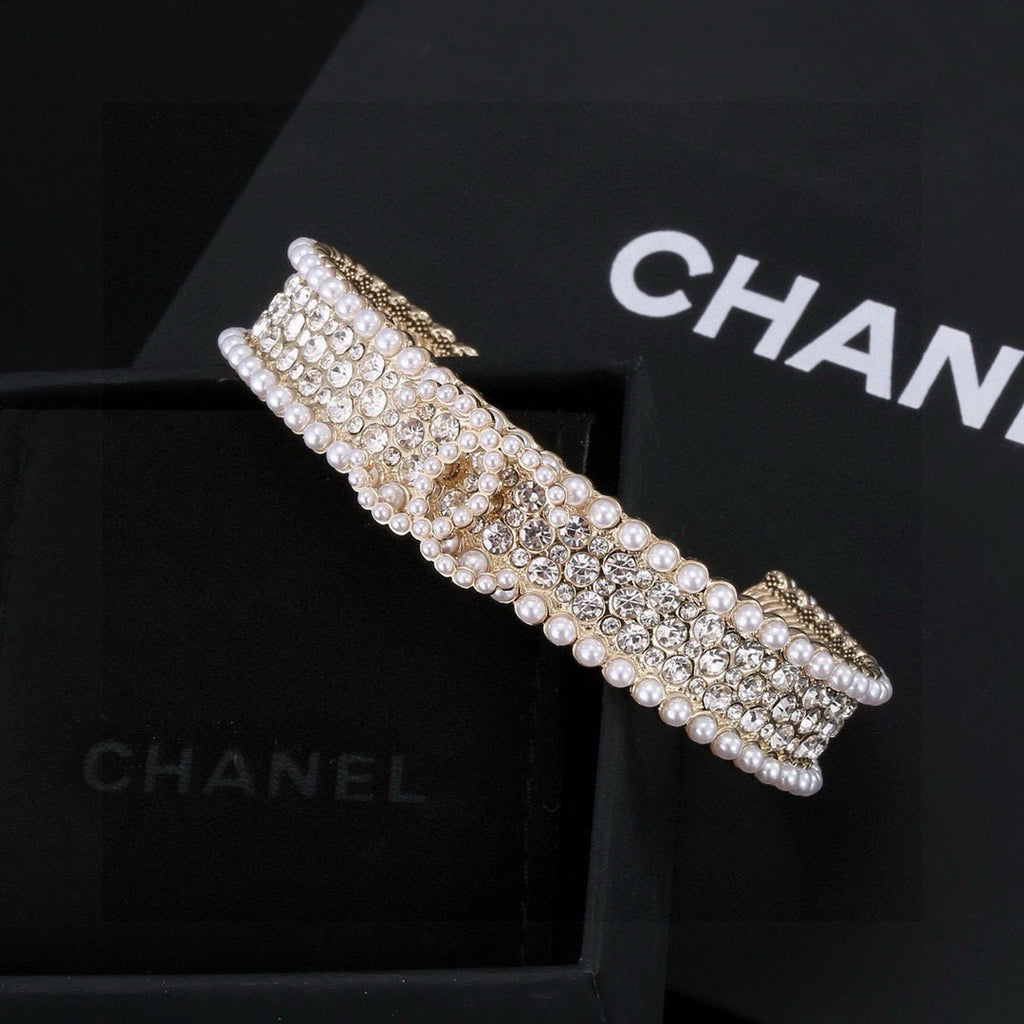 Chanel Pearl Crystal Accent Bangle - album image 5