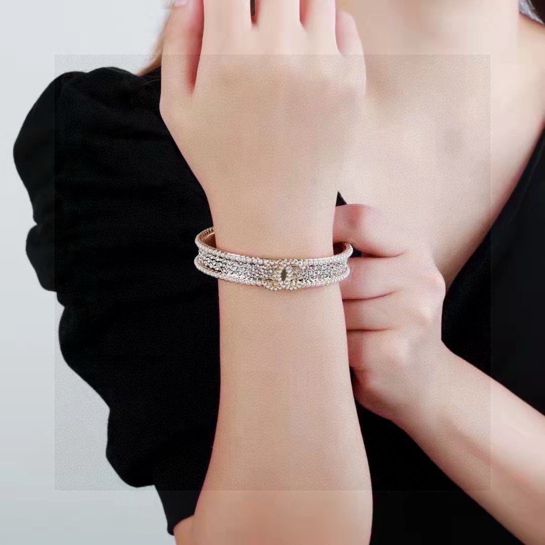 Chanel Pearl Crystal Accent Bangle - album image 2