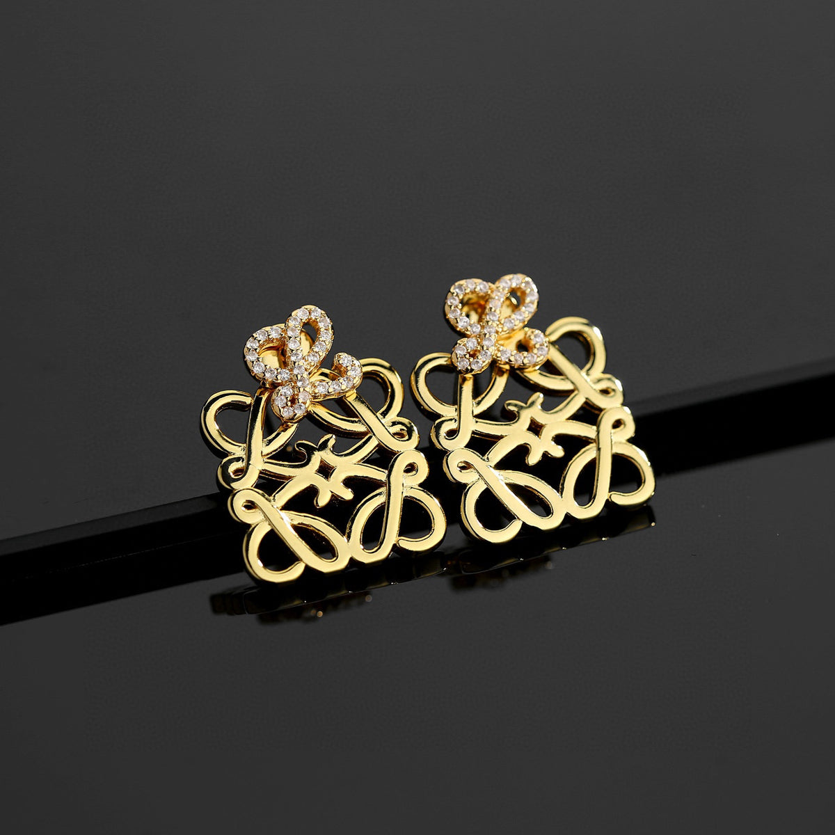 Loewe Double Anagram Drop Earrings - product image 1