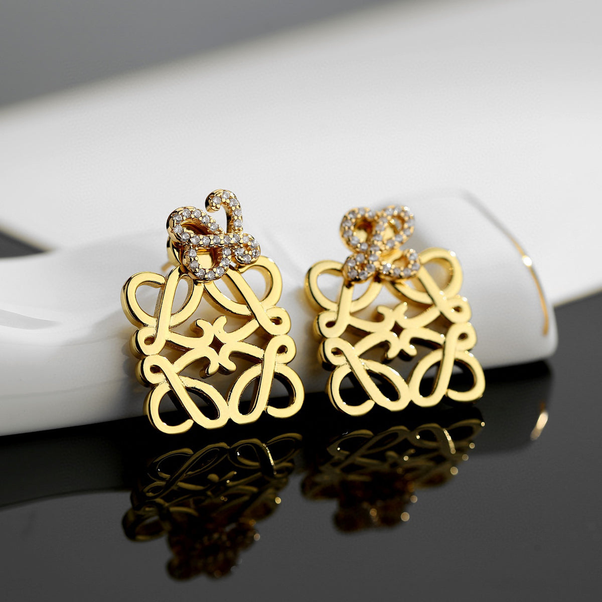 Loewe Double Anagram Drop Earrings - product image 2