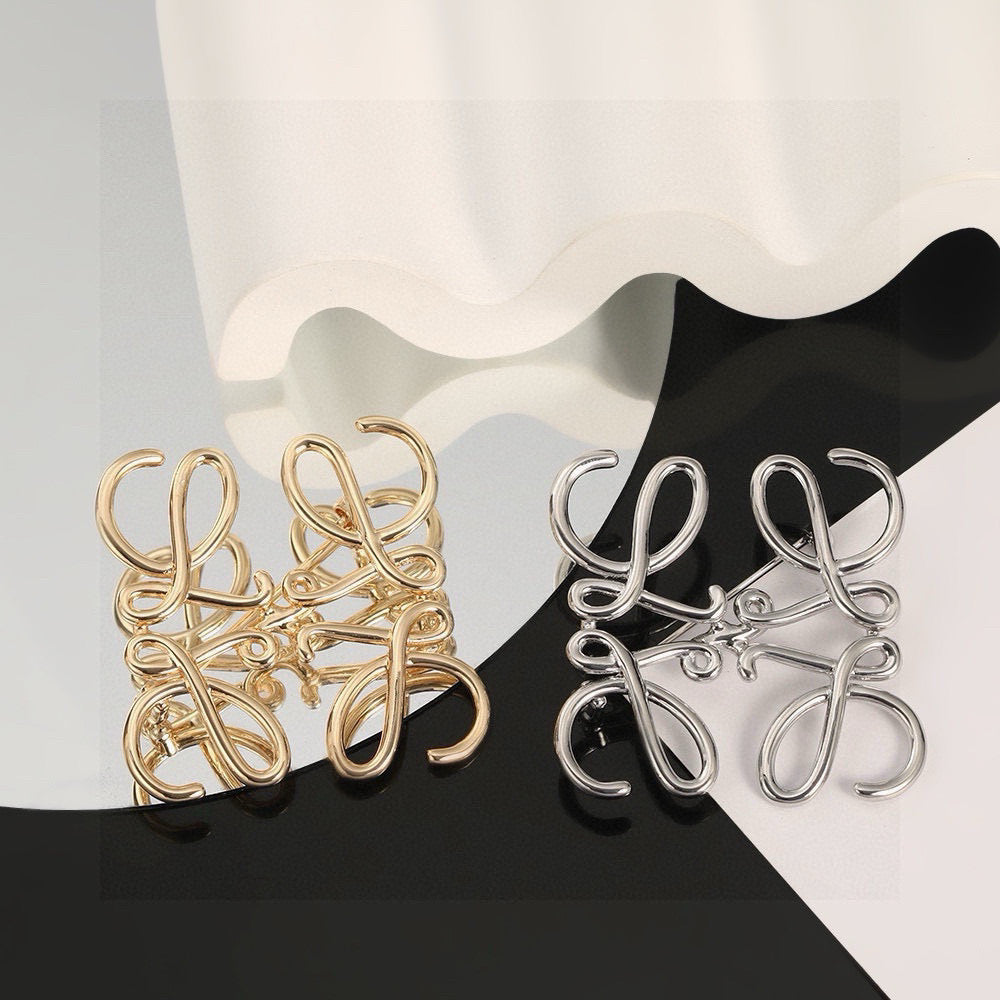 Loewe Gold-Tone Anagram Brooch - album image 1