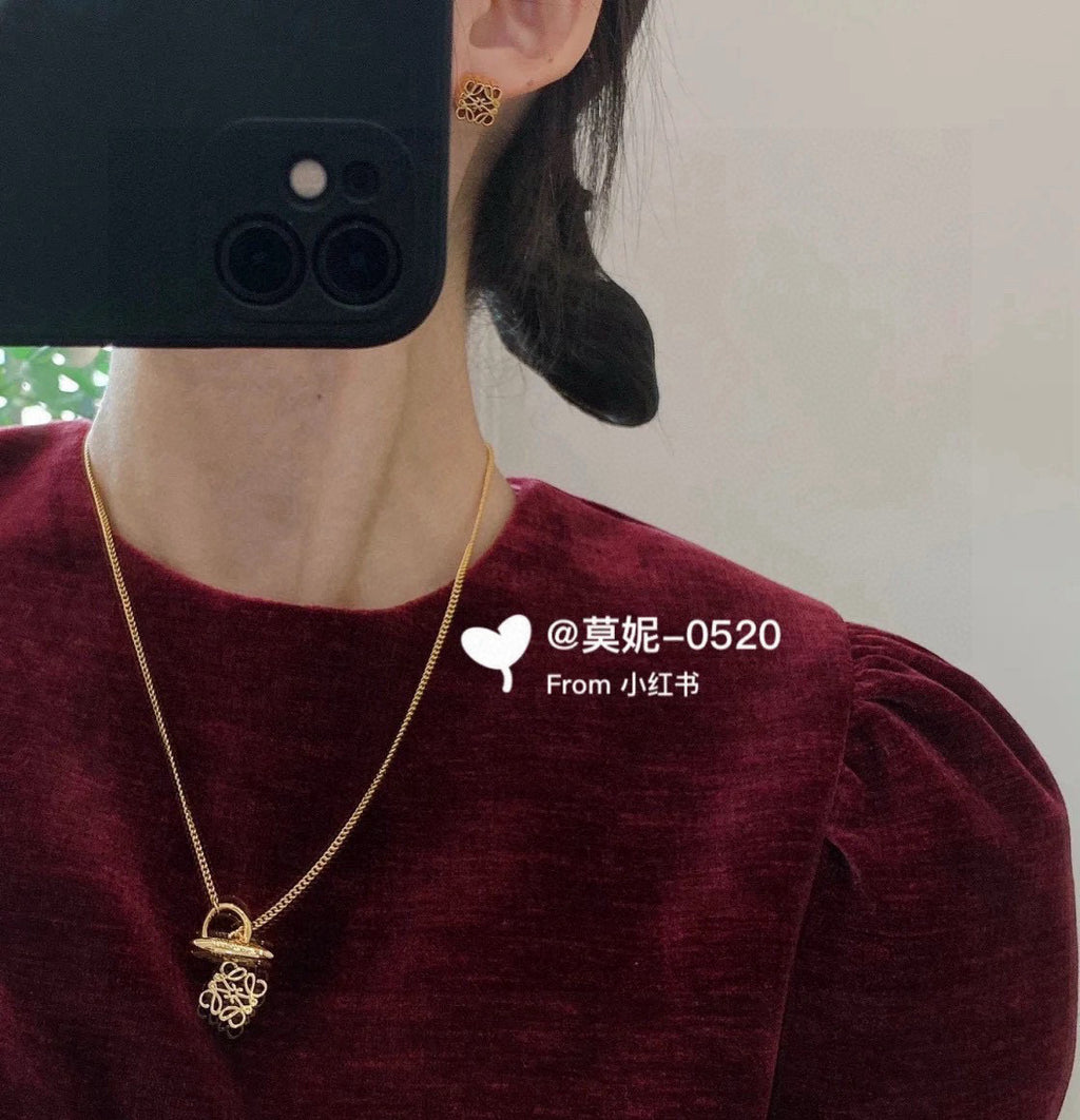 Loewe Petite Anagram Square Stud Earrings - product image 4