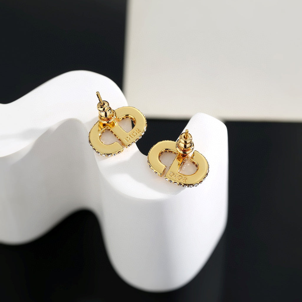 Dior Crystal Halo CD Stud Earrings - product image 3
