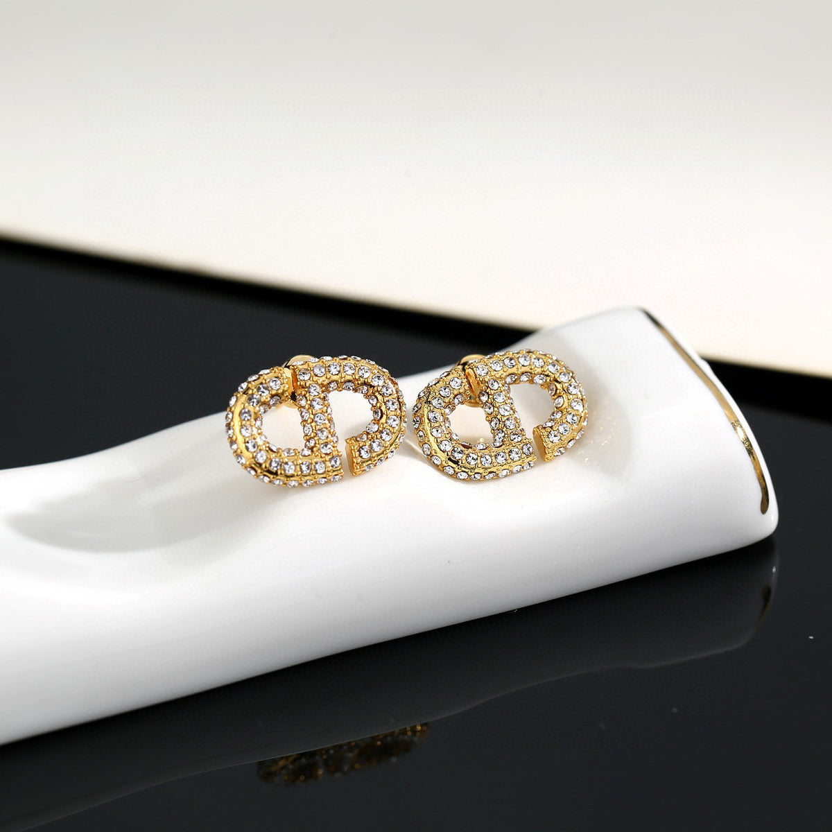 Dior Crystal Halo CD Stud Earrings - product image 4
