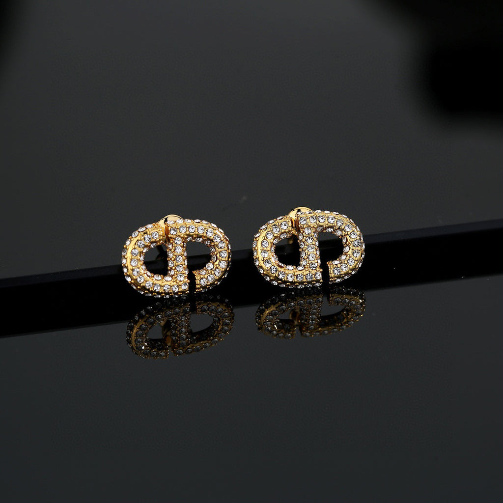 Dior Crystal Halo CD Stud Earrings - product image 6