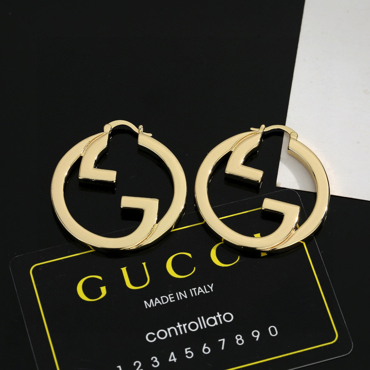 Gucci GG Circular Hoop Earrings in Gold and Silver Tones - album image 2