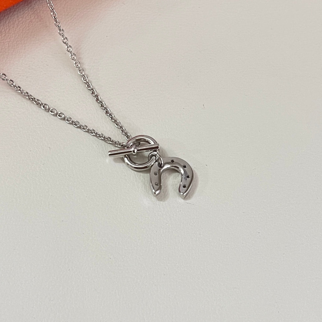 Hermès Silver-Tone Anchor Pendant Necklace - album image 4