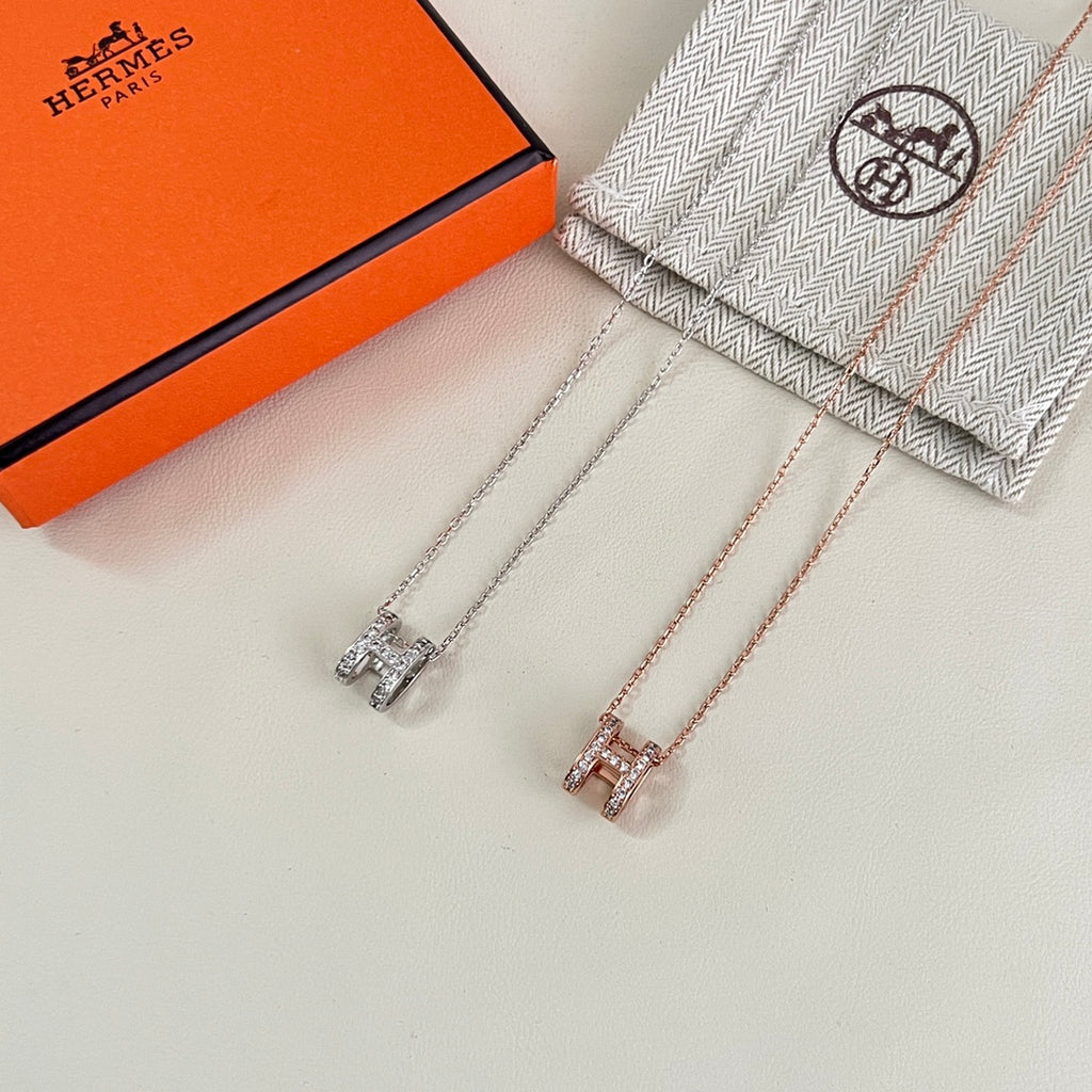 Hermès Rose Gold-Tone Heart Pendant Necklace - album image 3