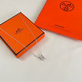 Hermès Silver-Tone Rectangular Pendant Necklace - album image 1