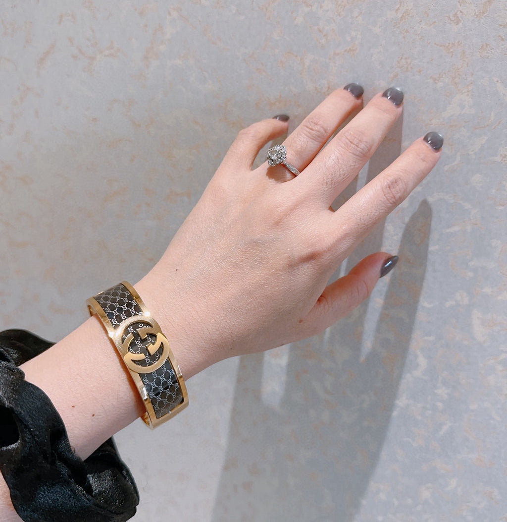 Gucci Anger Forest Interlocking G Antiqued Bangle - album image 9