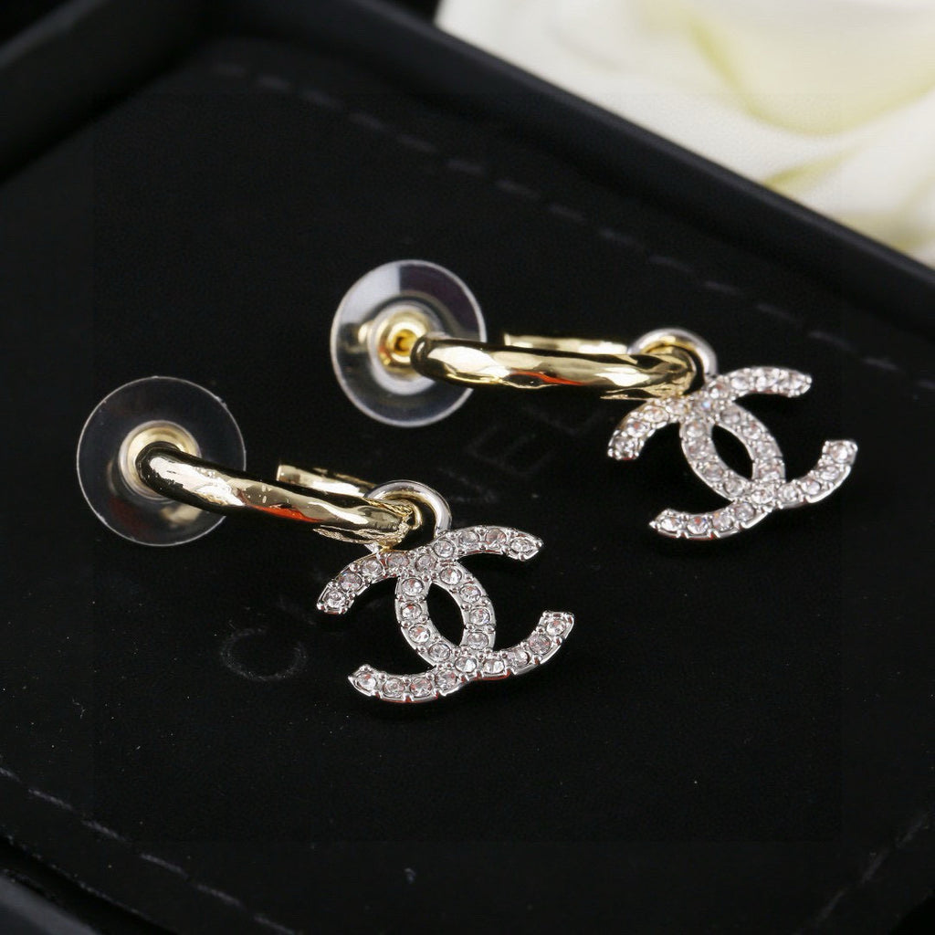 Chanel CC Earrings with Oval Link Tops - album image 3