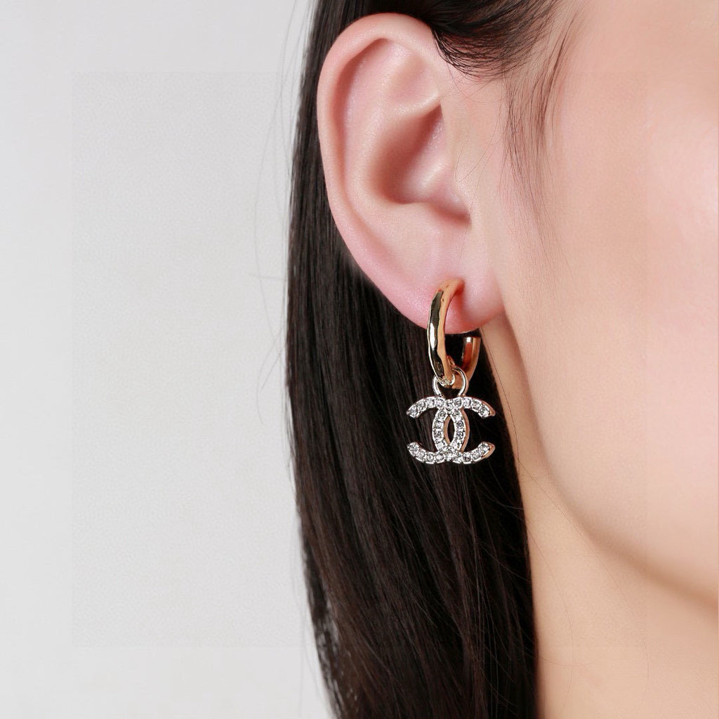 Chanel CC Earrings with Oval Link Tops - album image 8