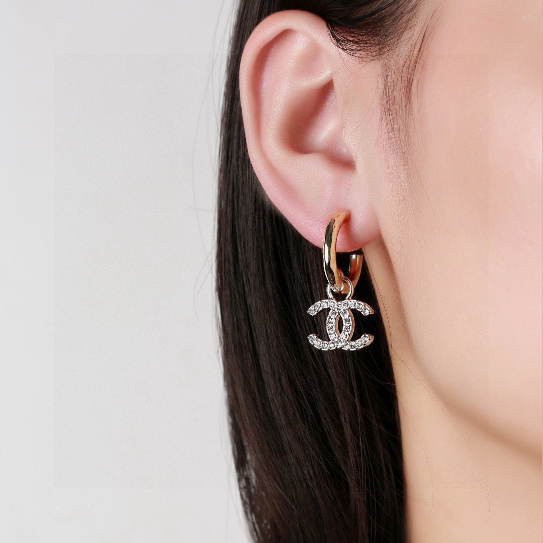 Chanel CC Earrings with Oval Link Tops - album image 8