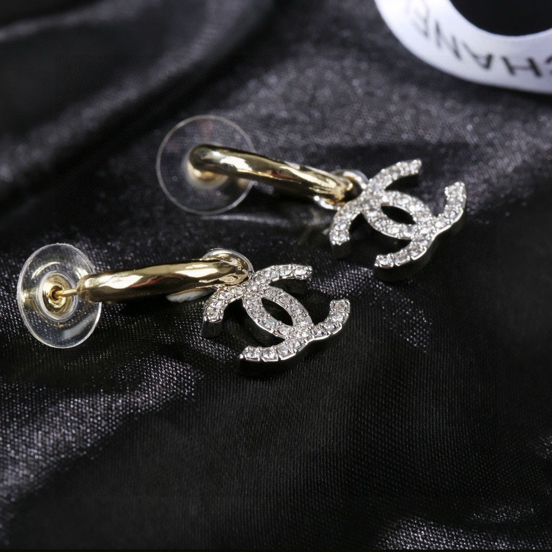 Chanel CC Earrings with Oval Link Tops - album image 7