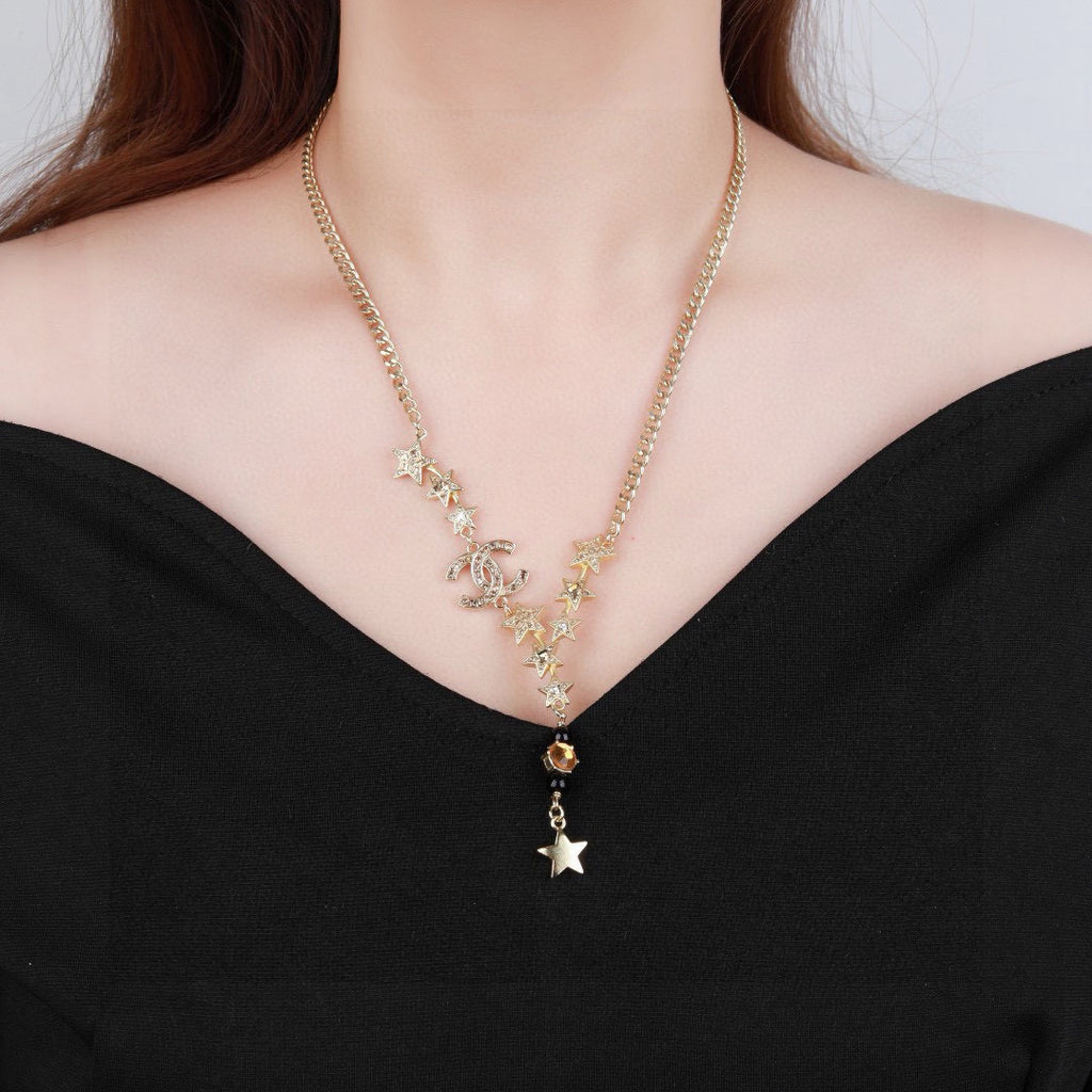 Chanel Gold-Tone Star Charm Chain Belt - album image 2