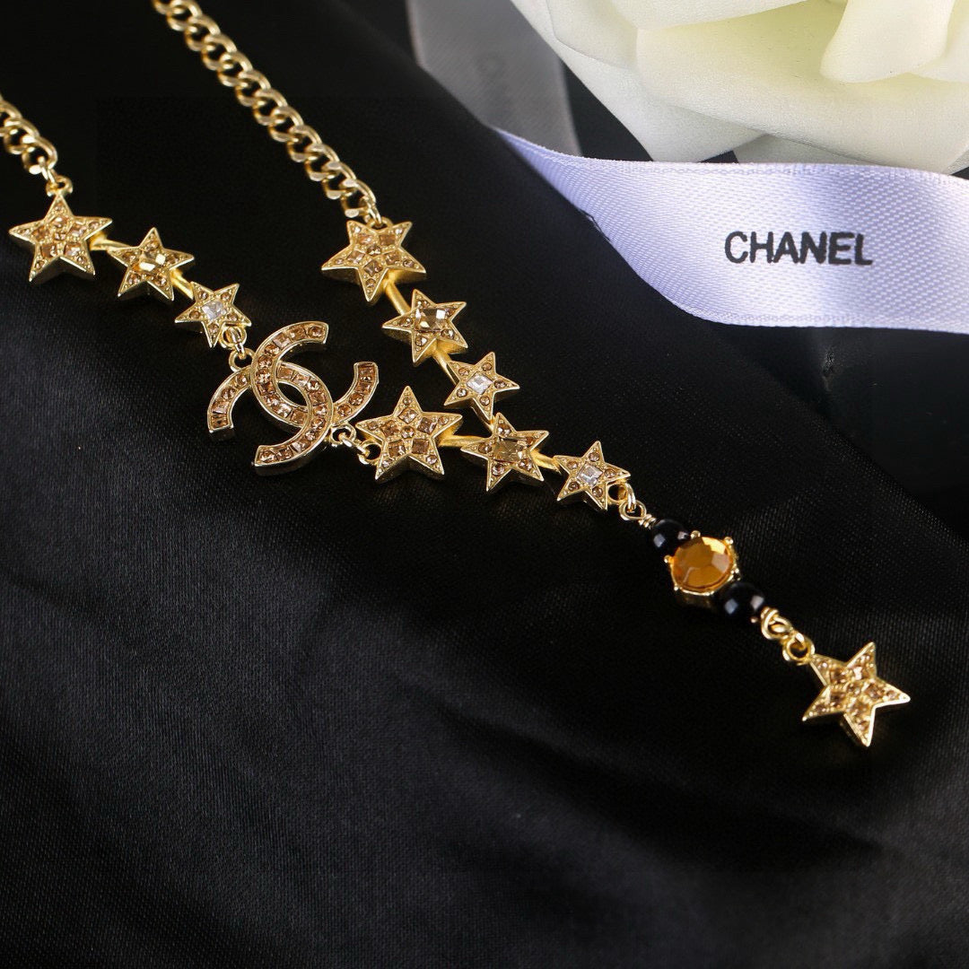 Chanel Gold-Tone Star Charm Chain Belt - album image 5