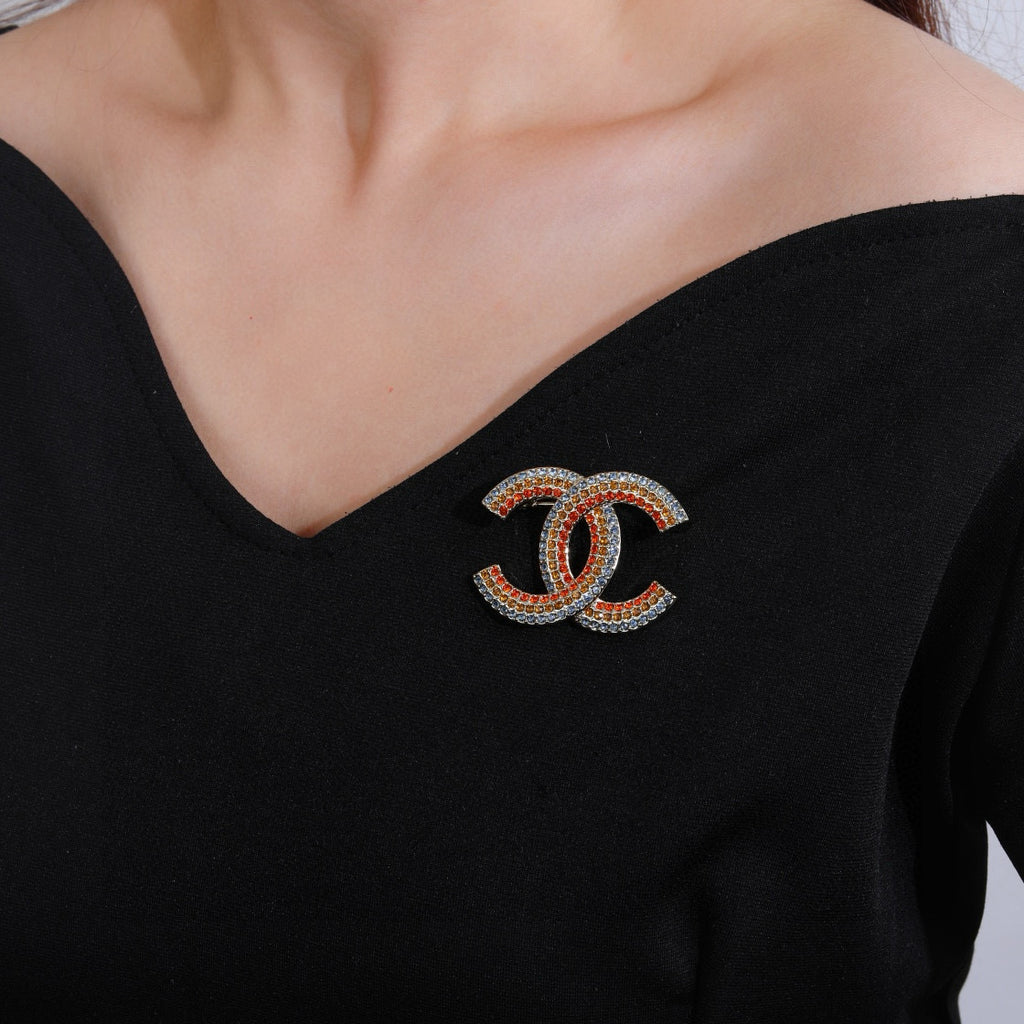 Chanel Interlocking C Multicolor Brooch - album image 7