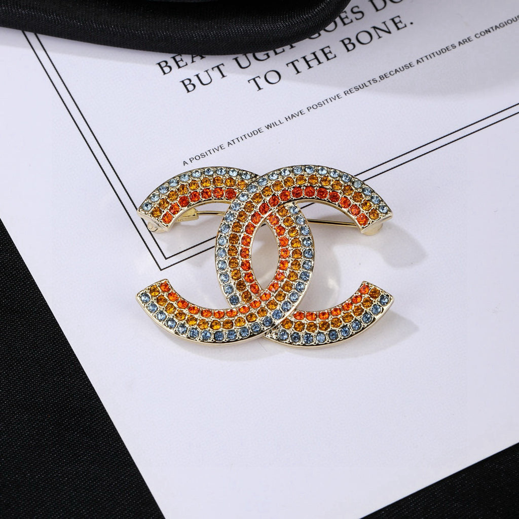 Chanel Interlocking C Multicolor Brooch - album image 1