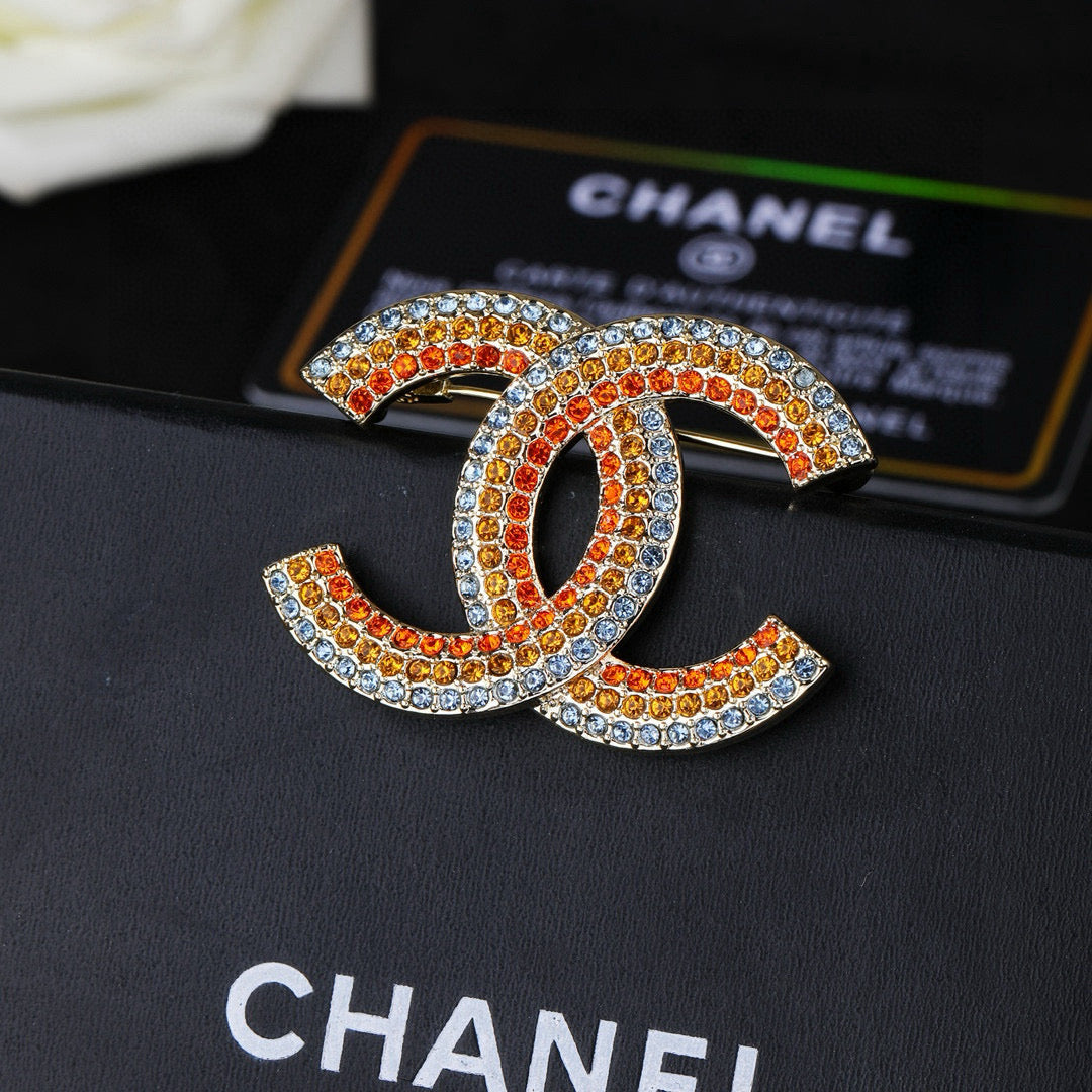 Chanel Interlocking C Multicolor Brooch - album image 2