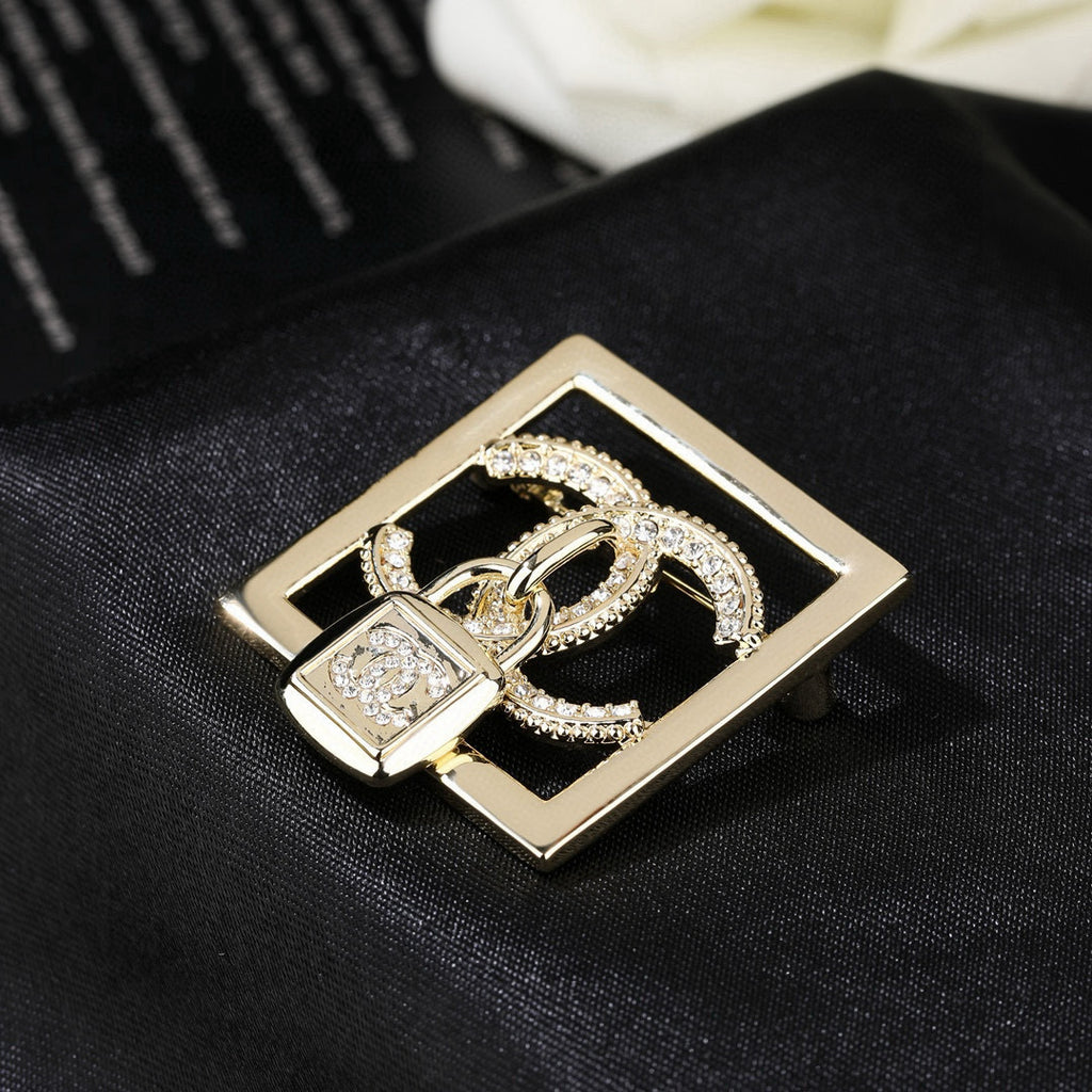 Chanel Interlocking C Padlock Brooch - album image 6