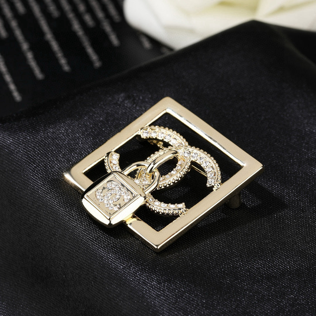 Chanel Interlocking C Padlock Brooch - album image 6