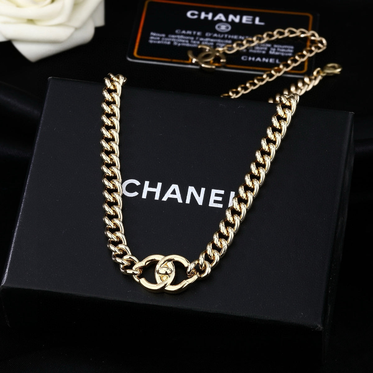 Chanel Slim Gold-Tone CC Chain Belt - album image 2