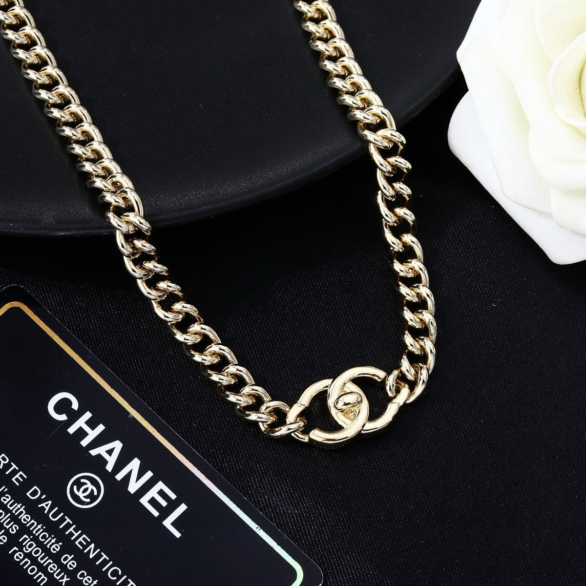 Chanel Slim Gold-Tone CC Chain Belt - album image 3