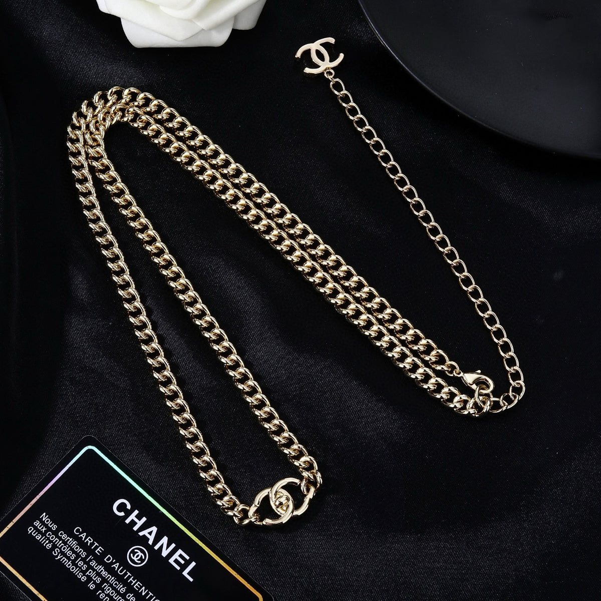 Chanel Slim Gold-Tone CC Chain Belt - album image 5