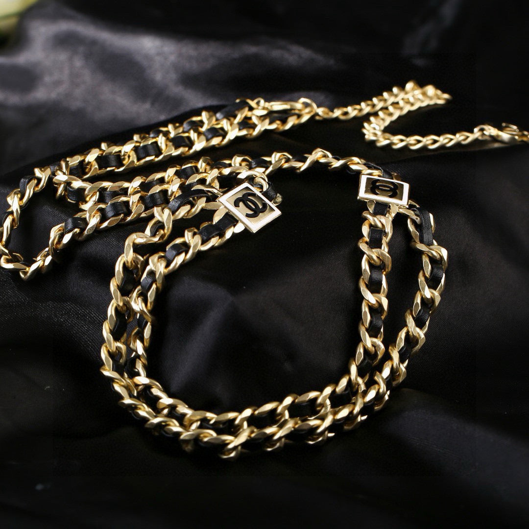 Chanel Gold-Tone Woven Chain Belt - album image 7