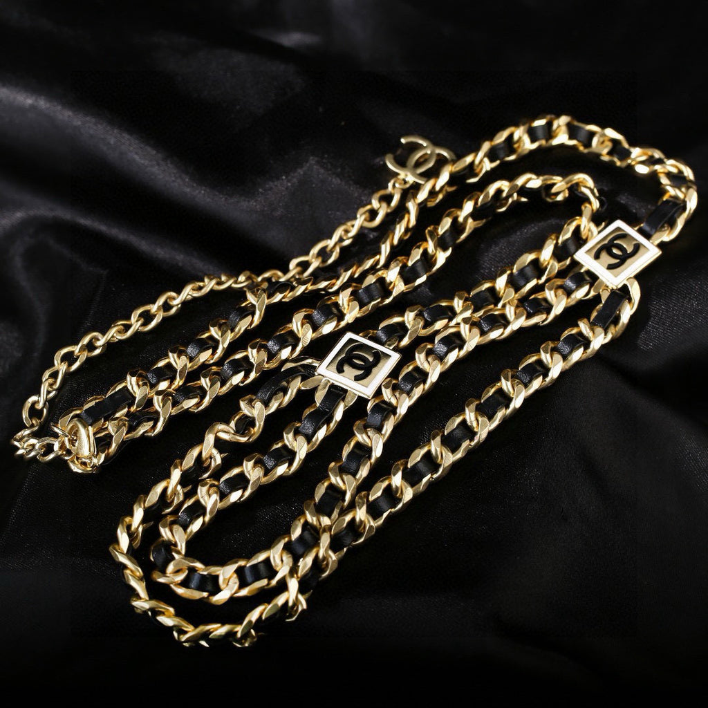 Chanel Gold-Tone Woven Chain Belt - album image 6