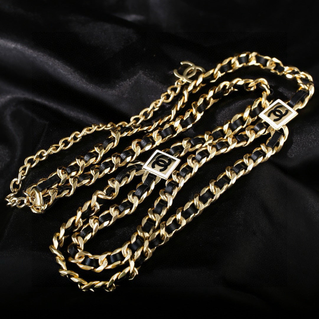 Chanel Gold-Tone Woven Chain Belt - album image 6