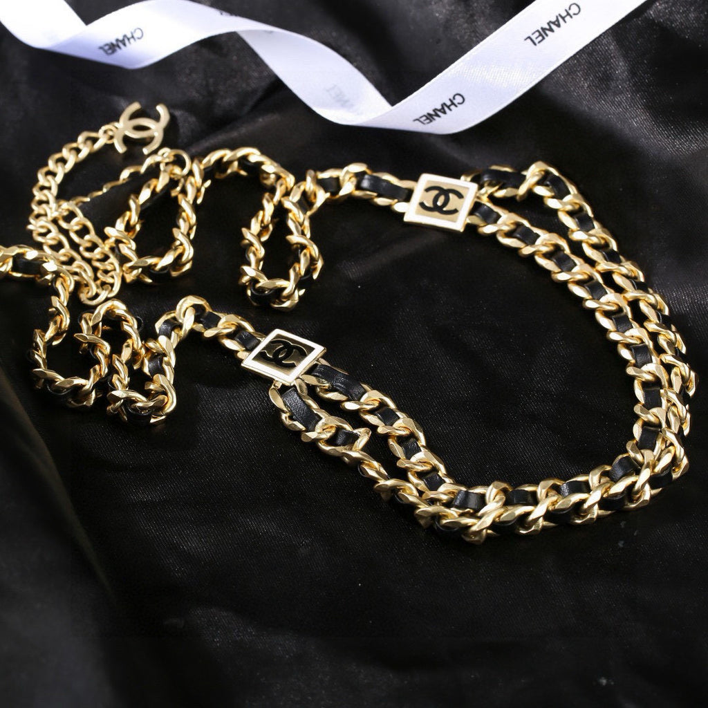 Chanel Gold-Tone Woven Chain Belt - album image 8