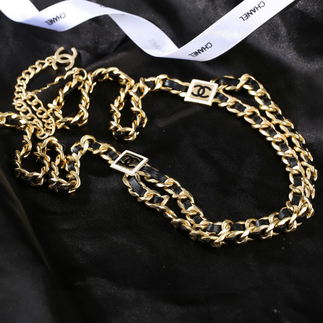 Chanel Gold-Tone Woven Chain Belt - album image 8