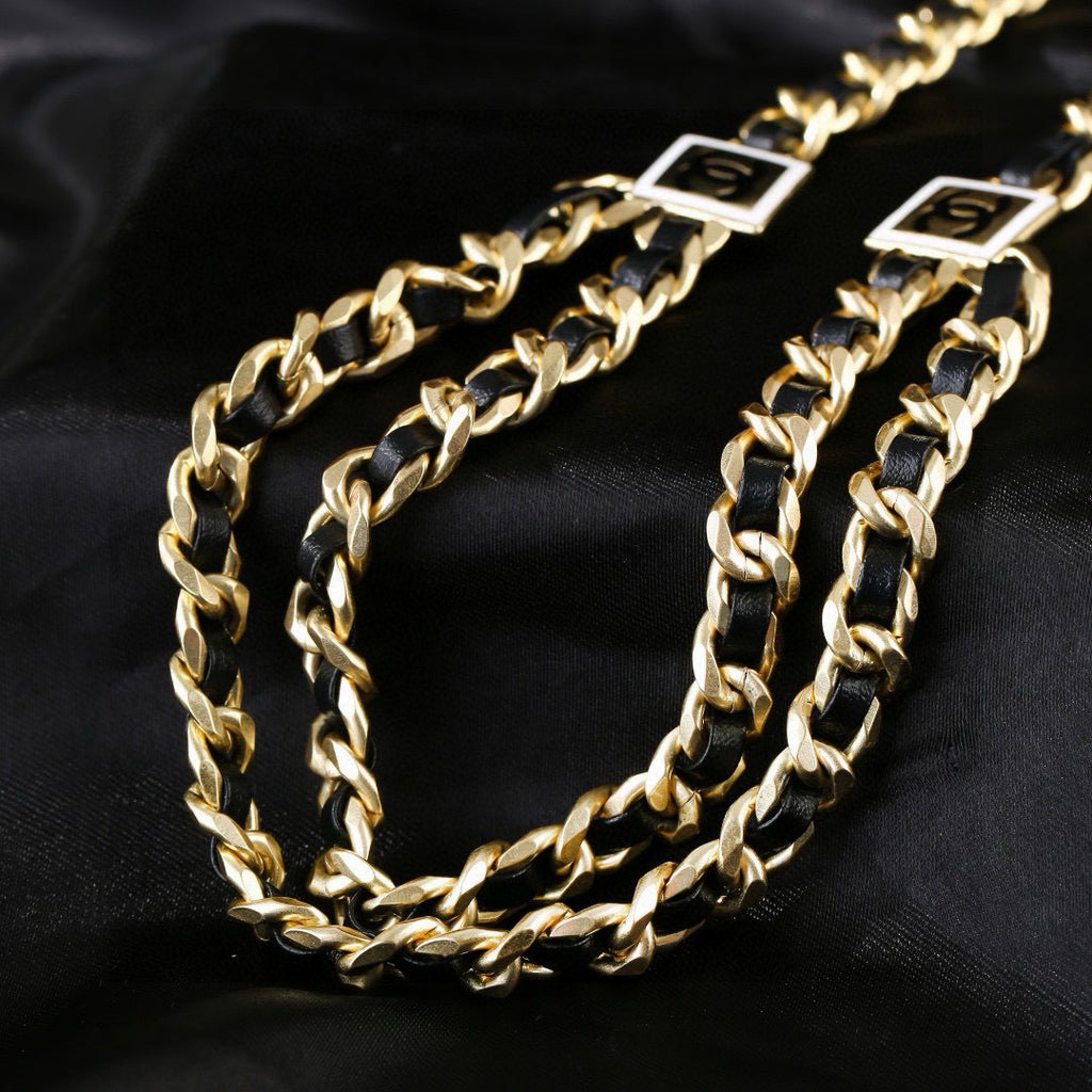 Chanel Gold-Tone Woven Chain Belt - album image 5