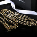 Chanel Gold-Tone Woven Chain Belt - album image 1