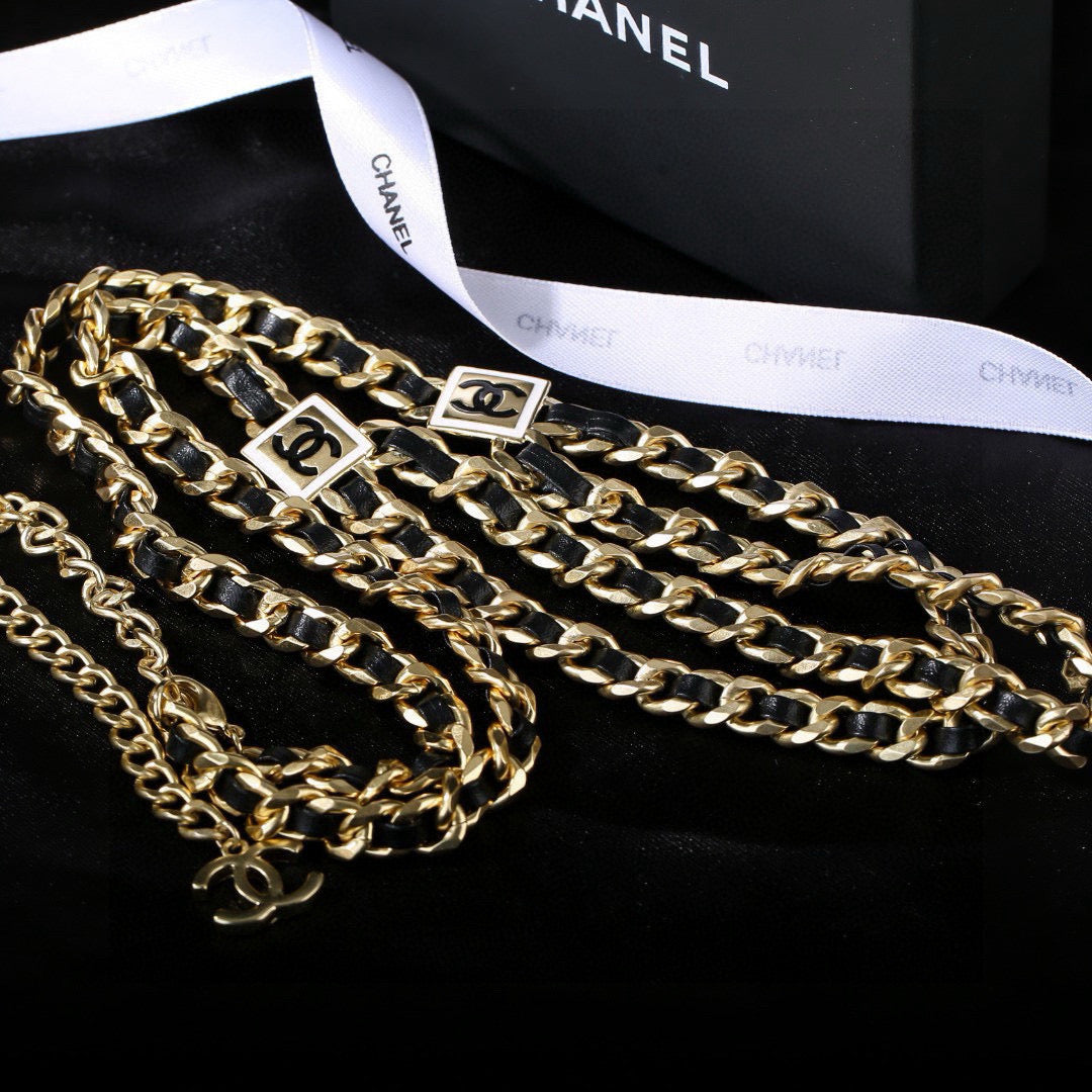 Chanel Gold-Tone Woven Chain Belt - album image 1