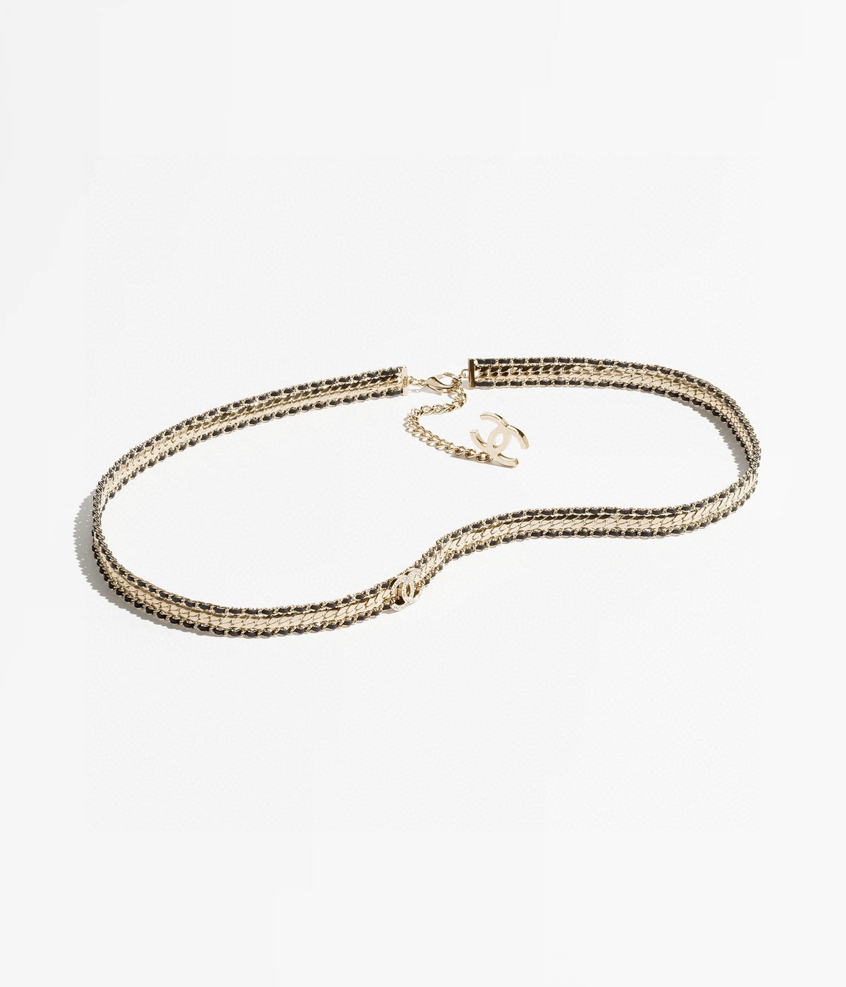 Chanel Black Leather Chain Belt - album image 9