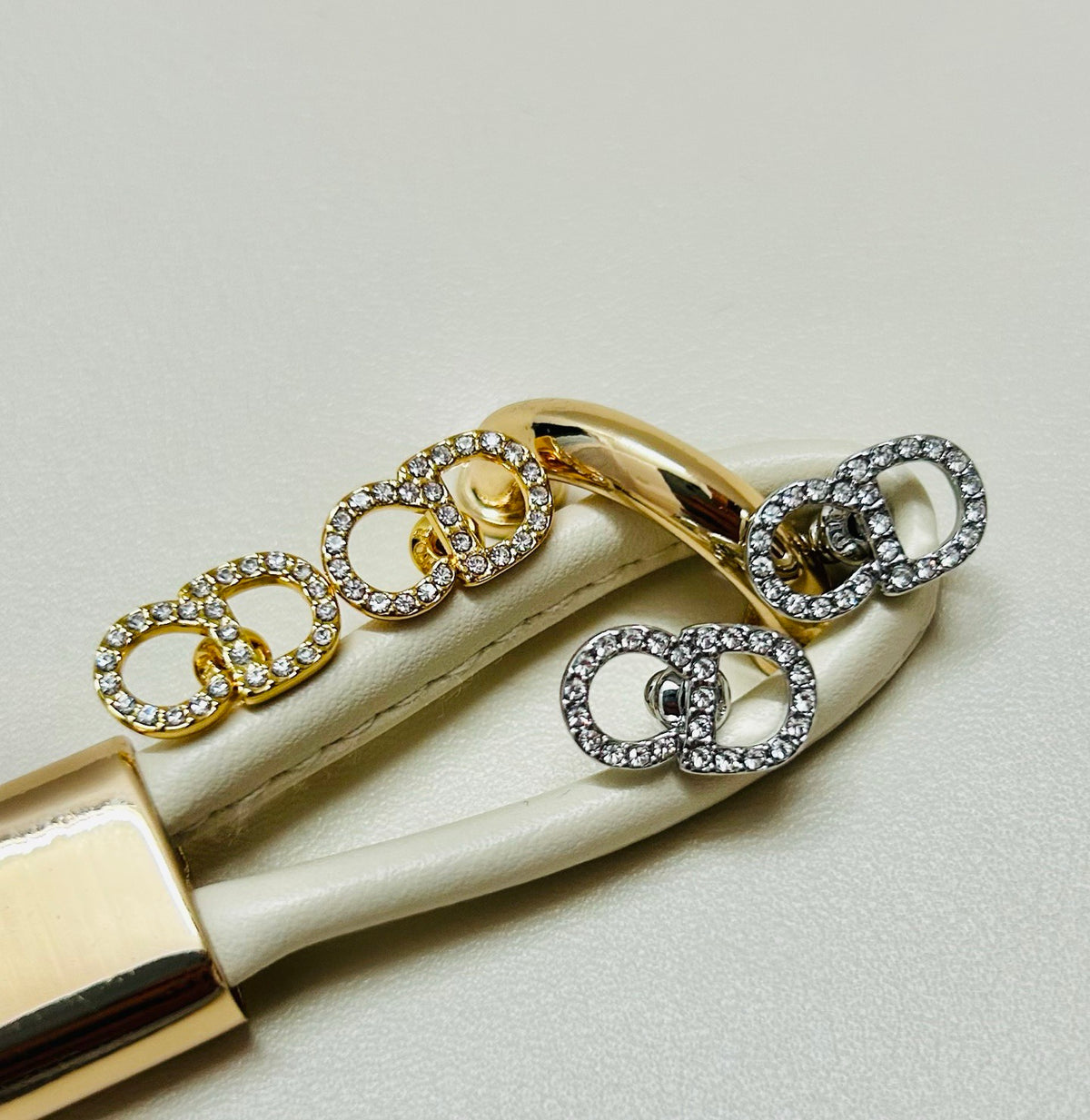 Dior Minimal Interlocking CD Stud Earrings - product image 5