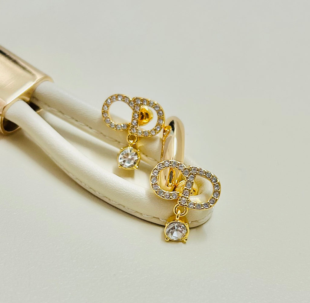 Dior Silver-Tone Floral Drop Earrings - product image 6