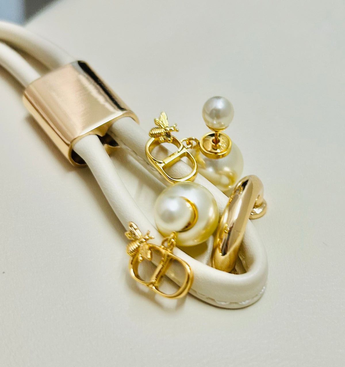 Dior CD Ribbon Knot Earrings - product image 6