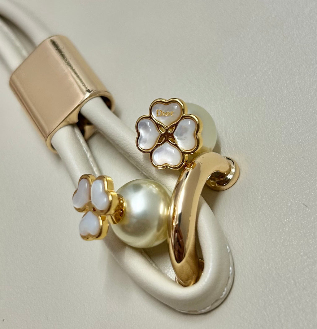 Dior CD Bow Pearl-Look Drop Earrings - product image 5