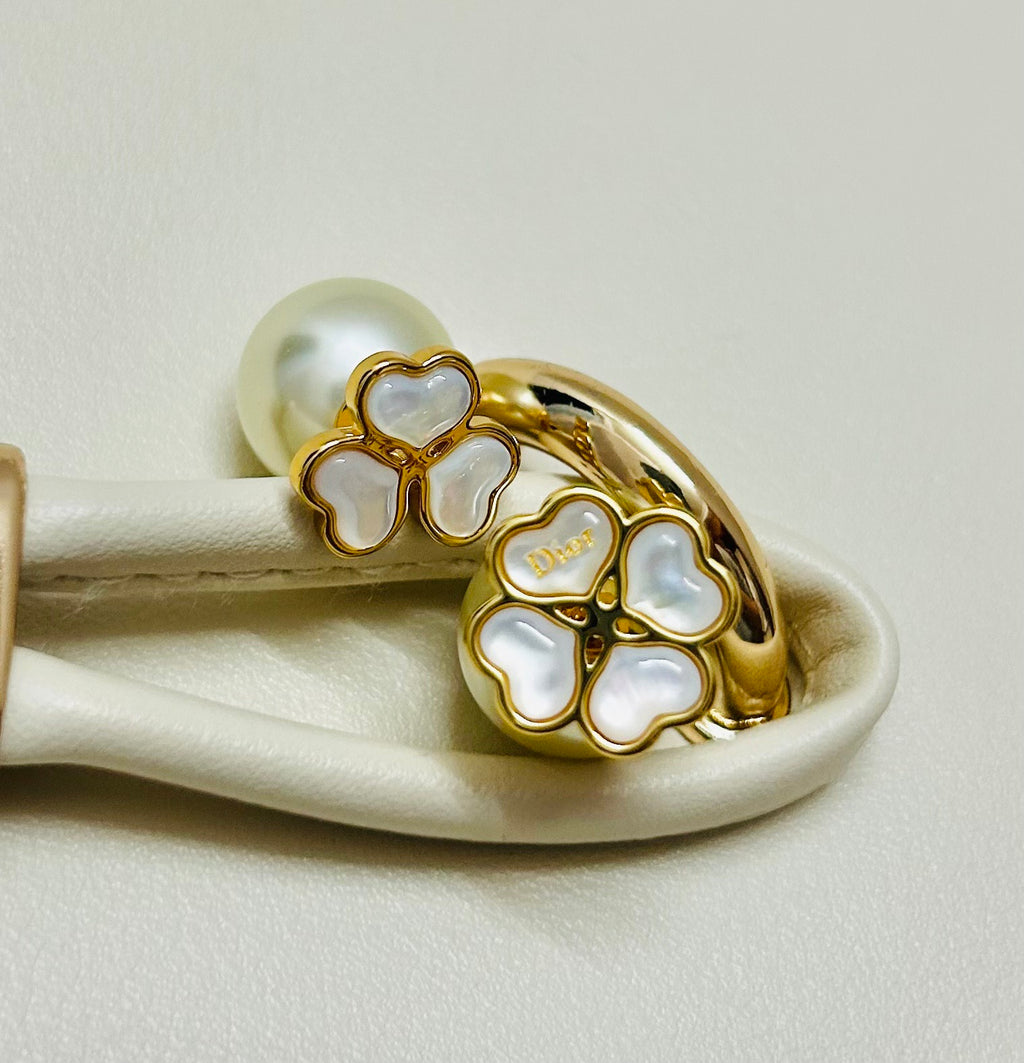 Dior CD Bow Pearl-Look Drop Earrings - product image 6