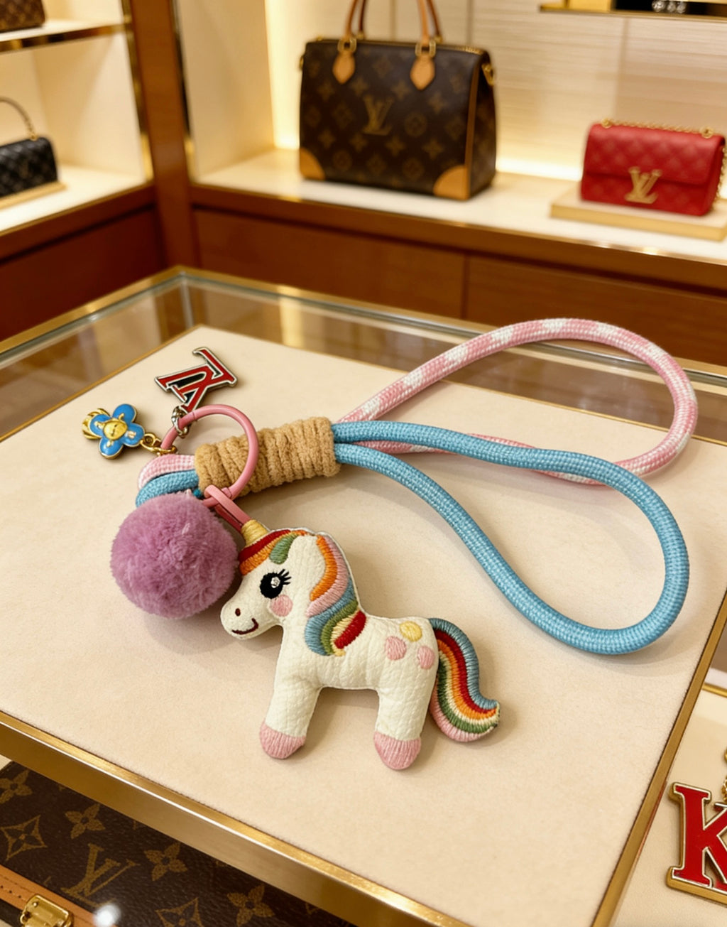 Louis Vuitton Pastel Braided Horse Bag Charm - album image 6