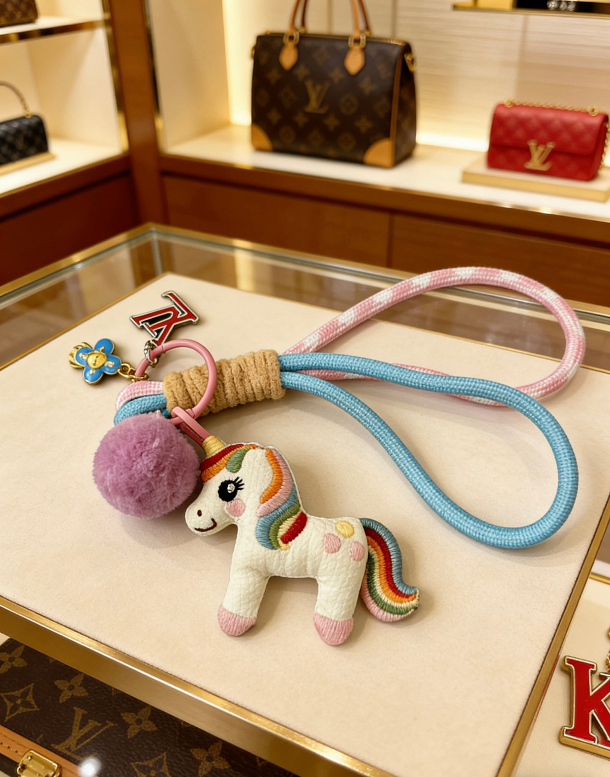 Louis Vuitton Pastel Braided Horse Bag Charm - album image 6