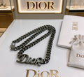 Dior Black-Finish Long Curb Necklace - product image 1