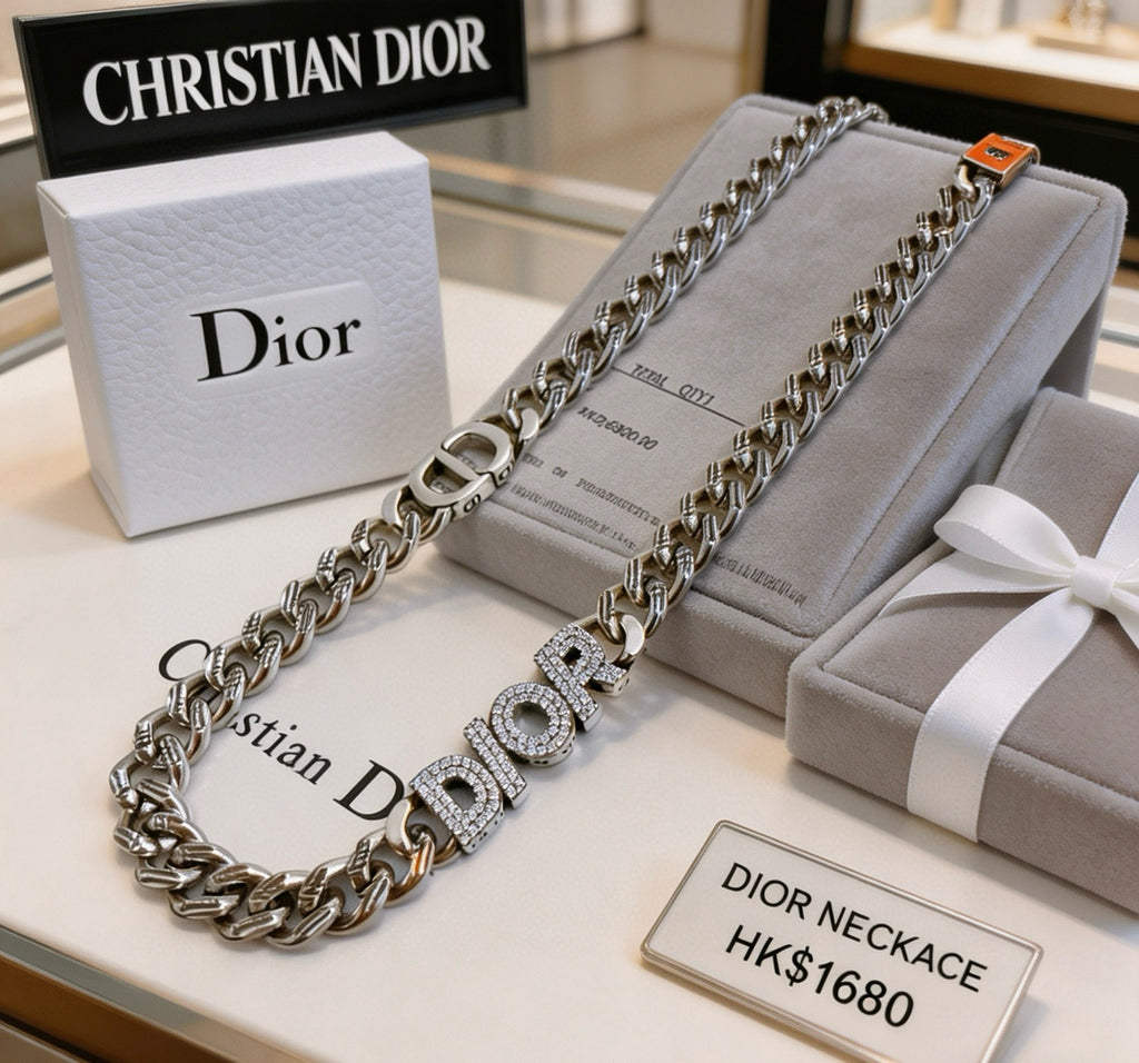 Dior Colored Disc Heavy Chain Necklace - product image 5