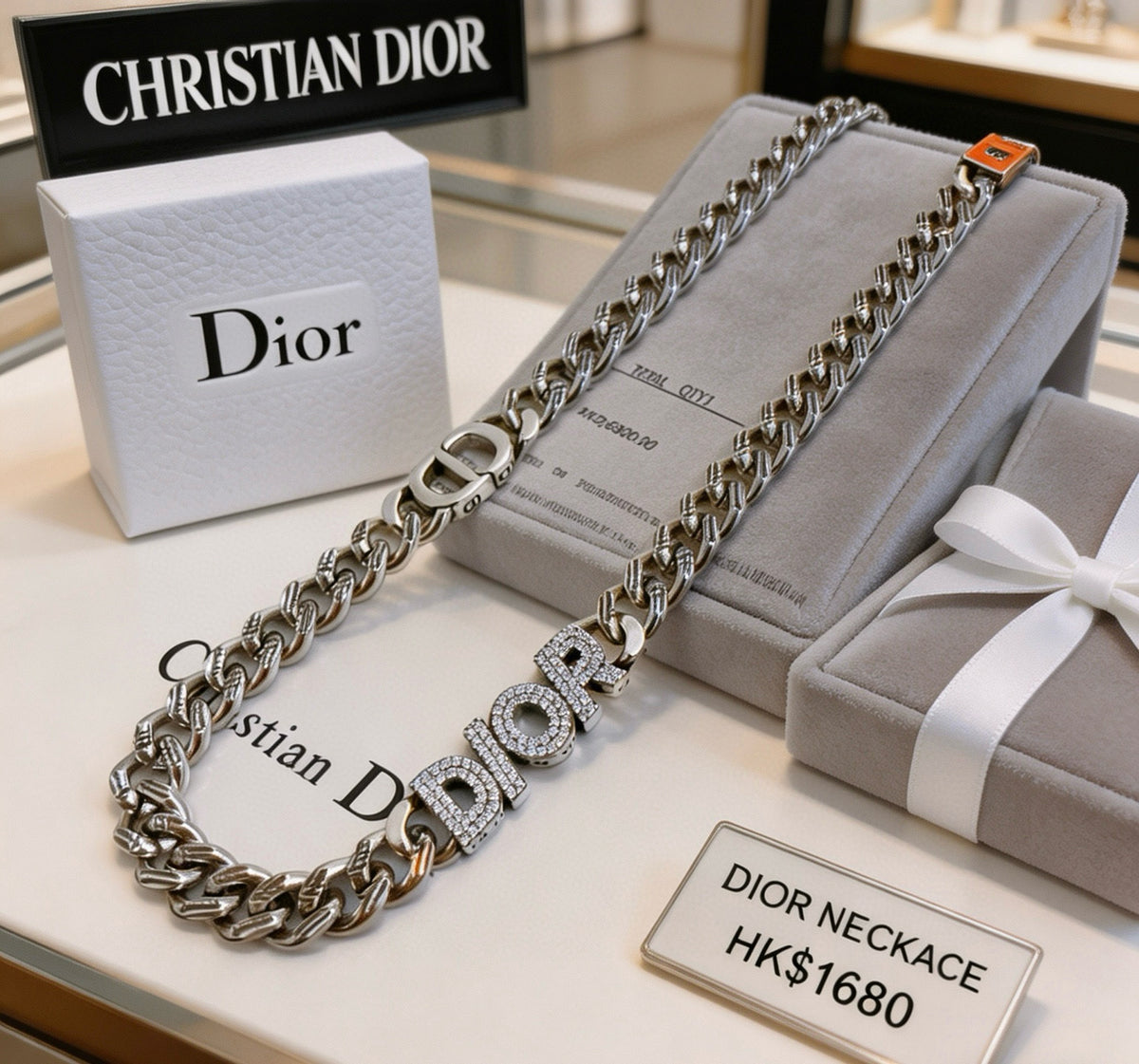 Dior Colored Disc Heavy Chain Necklace - product image 5